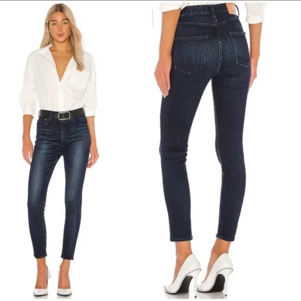 ! Moussy Vintage Crawford Rebirth High Rise Ankle Cut Skinny Jeans 28